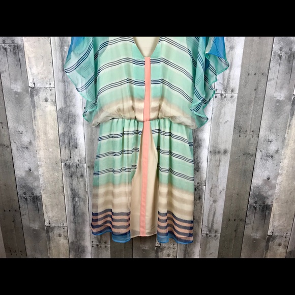 Anthro Meadow Rue Decatur Striped Dress Large EUC - Picture 5 of 8